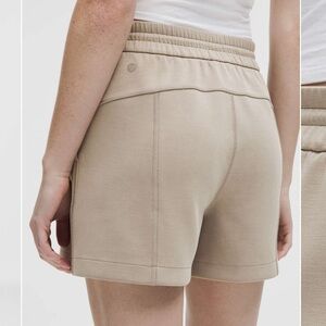 Lululemon Softstreme High-Rise Short 4" Warm Ash Grey